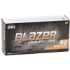 CCI Blazer Brass 357 Magnum Ammunition 158 Grain Jacketed Hollow Point - 5207