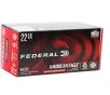 Federal American Eagle Suppressor 22 Long Rifle Ammunition 45 Grain Copper Plated Lead Round Nose - AE22SUP1