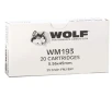 Wolf 5.56x45mm NATO Ammo 55 Grain Full Metal Jacket - WM193