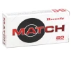 Hornady Match 308 Winchester Ammunition 178 Grain Hollow Point Boat Tail - 8105