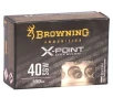 Browning X-Point Defense 40 S&amp;amp;W Ammunition 180 Grain Hollow Point - B191700402