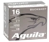 ​Aguila High Velocity 16 Gauge Ammunition 2 3/4&amp;quot; 1 1/8 oz #1 Buckshot 12 Pellets - 1C1601BA