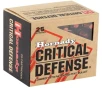 Hornady Critical Defense 38 Special +P Ammunition 110 Grain Flex Tip Expanding - 90311