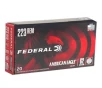 Federal American Eagle 223 Remington Ammunition 62 Grain Full Metal Jacket Boat Tail - AE223N
