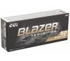 CCI Blazer Brass 380 ACP Auto Ammunition 95 Grain Full Metal Jacket - 5202