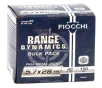 Fiocchi Range Dynamics 5.7x28mm Ammunition 40 Grain Full Metal Jacket - 57FMJ40