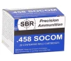 SBR Precision 458 SOCOM Ammo 300 Grain Jacketed Hollow Point